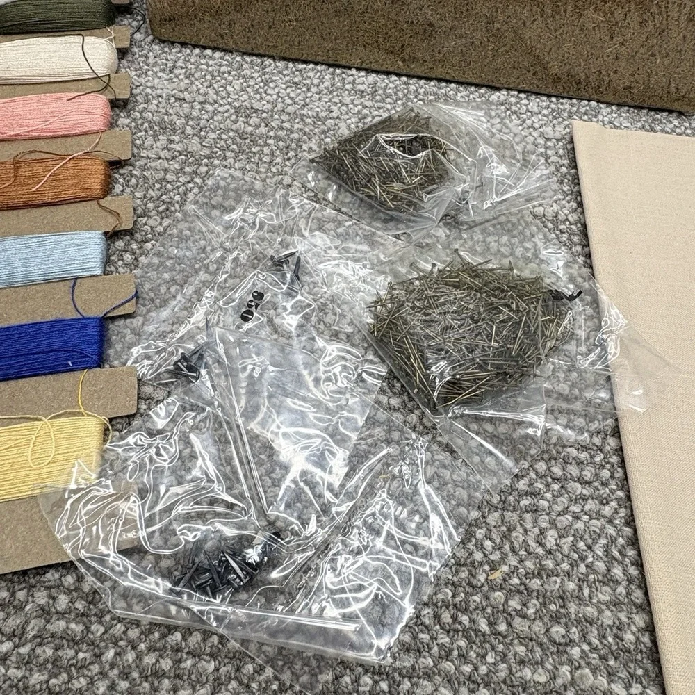String Art Kit 1980 VTG Afternoon Chat Bird‎ Floral Complete New Open Box Craft
